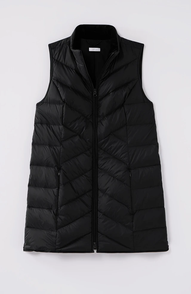 J. Jill Zip-Front Down Puffer Vest at CoolSprings Galleria