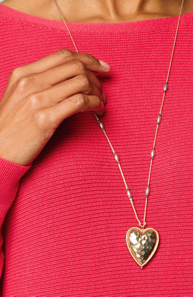 J. Jill More love reversible heart pendant | CoolSprings