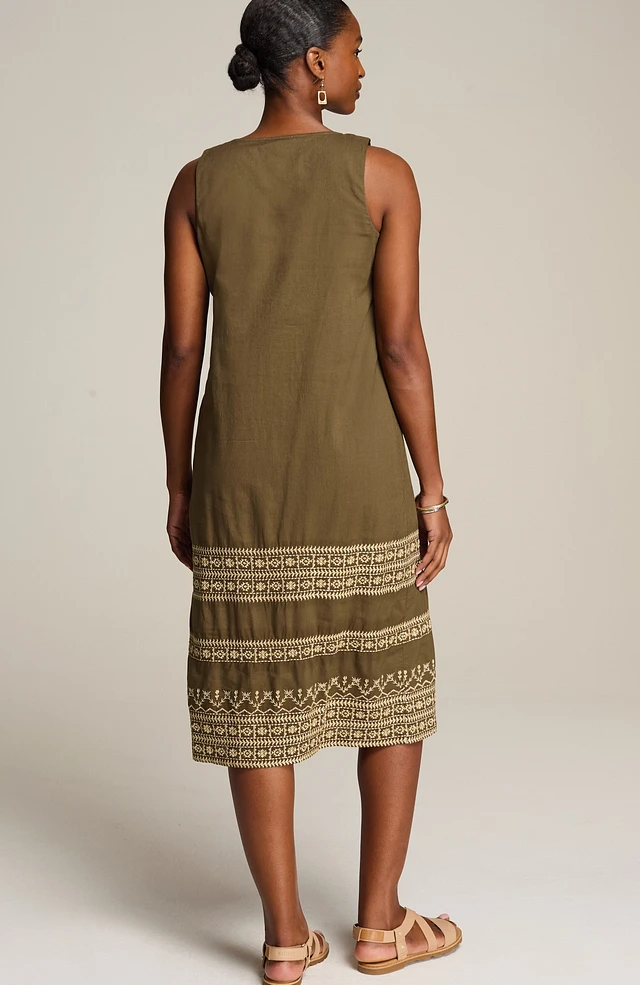 J. Jill Pure jill embroidered midi dress at CoolSprings