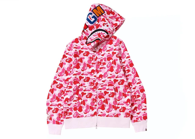トップス A BATHING APE Big ABC Camo Shark Hoodie A BATHING APE® Marbling Camo Shark Relaxed Fit Full Zip