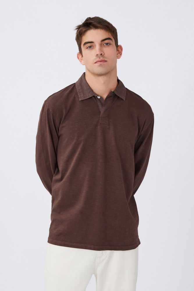 Cotton On Men Rugby Long Sleeve Polo Mall of America®