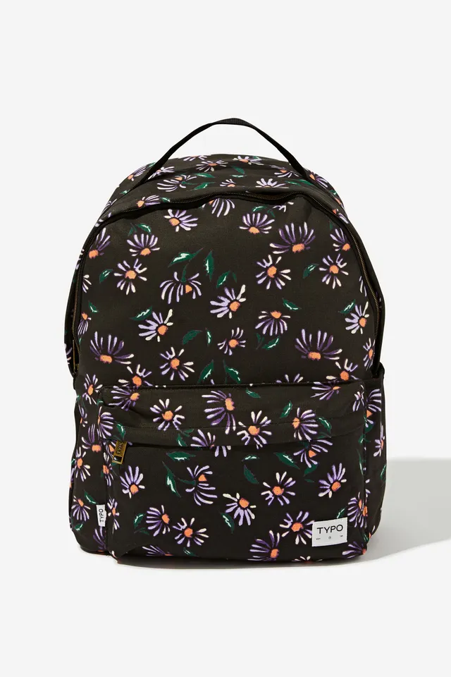 Typo top black backpack