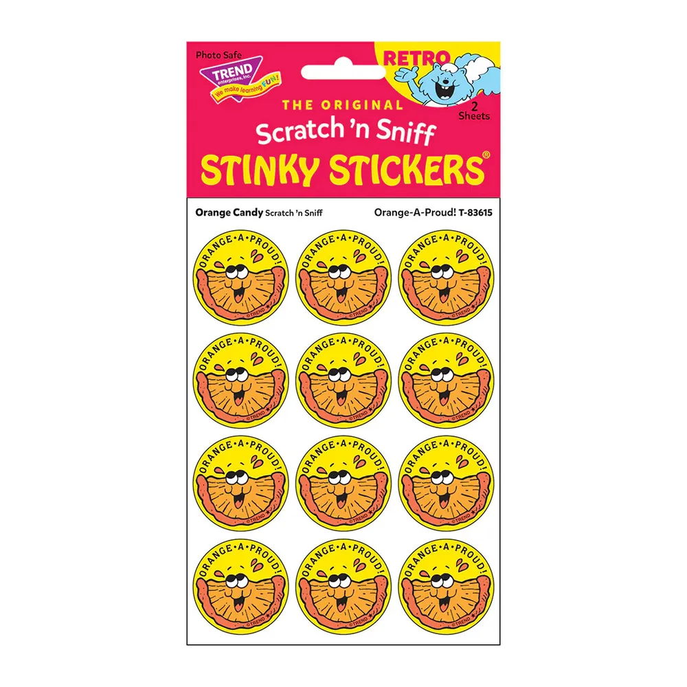 Stinky Stickers Scratch 'n Sniff Stinky Stickers Orange Candy Orange-a 