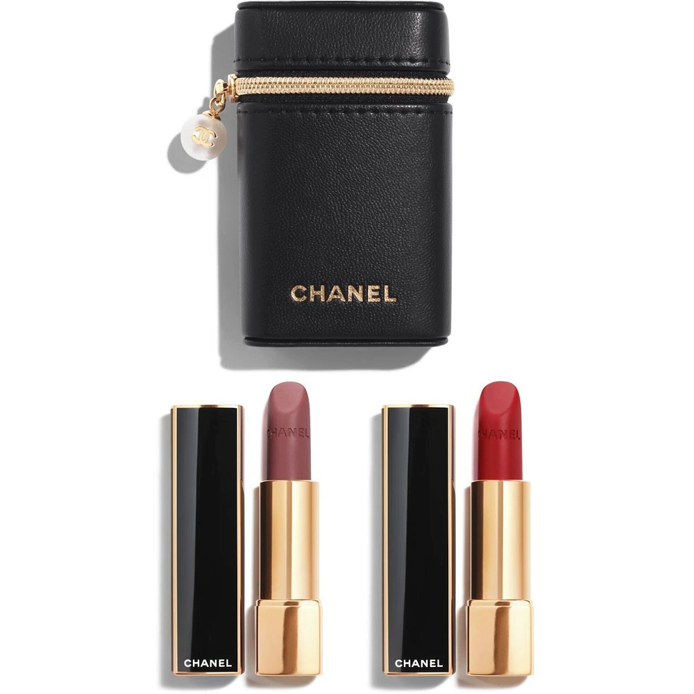 CHANEL Rouge Allure Velvet Les Perles Set Of 2 Luminous Matte Lip