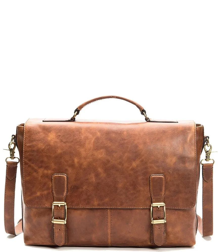 Frye Logan Top Handle Leather Briefcase | The Shops at Willow Bend