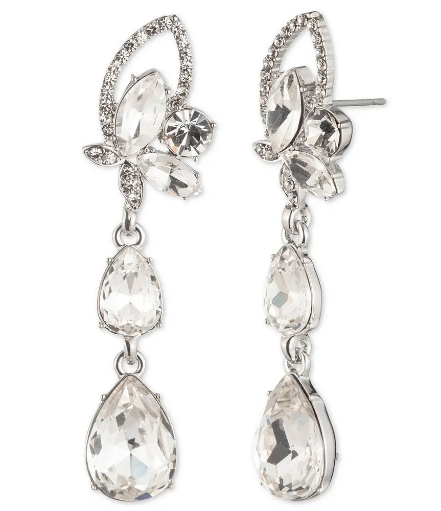 【最終値下げ】Givenchy Crystal Cluster Linear Drop ピアス Givenchy Cubic Zirconia Linear Drop Earrings Dangling