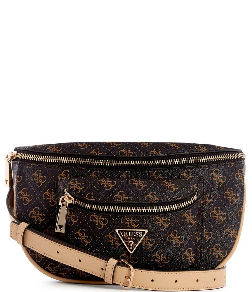 Guess Manhattan Q Signature Logo Belt Bag | Green Tree Mall