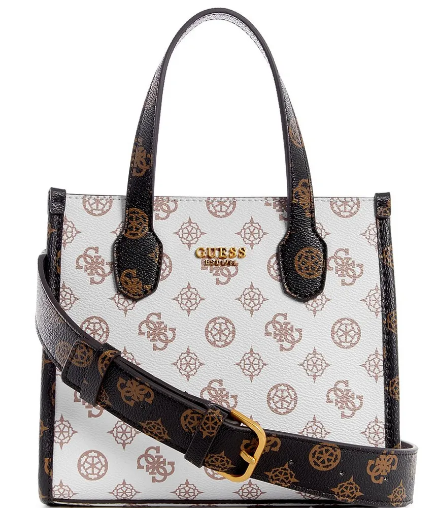 Guess Silvana Compartment Mini Logo Tote Bag | Green Tree Mall