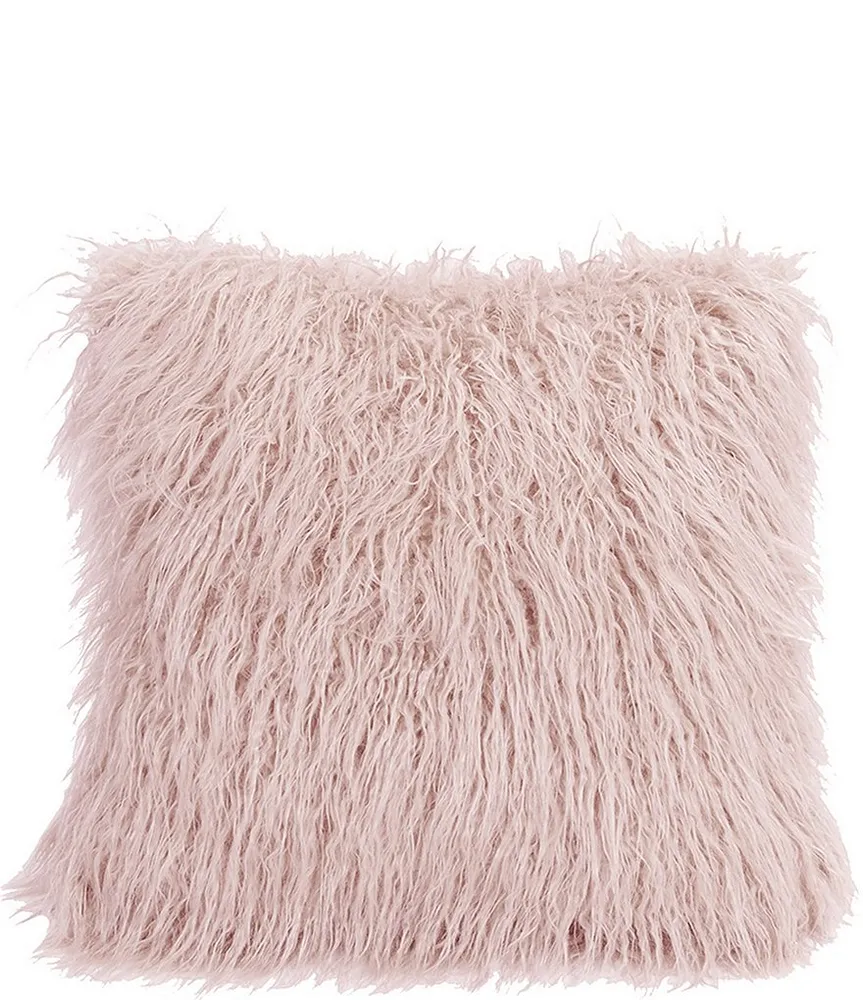 HiEnd Accents Mongolian Faux Fur Pillow | Green Tree Mall