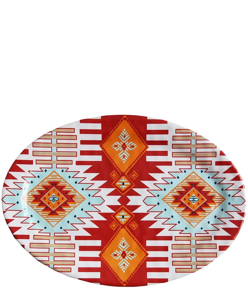 HiEnd Accents Southwest Melamine Serving Platter Green Tree Mall