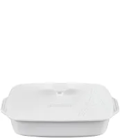 thumbnail image 2 of Le CreusetEiffel Tower Collection Stoneware Covered Rectangular Casserole, 3.5 Qt. (12.5\" X 8.5\"), White 2 of 11