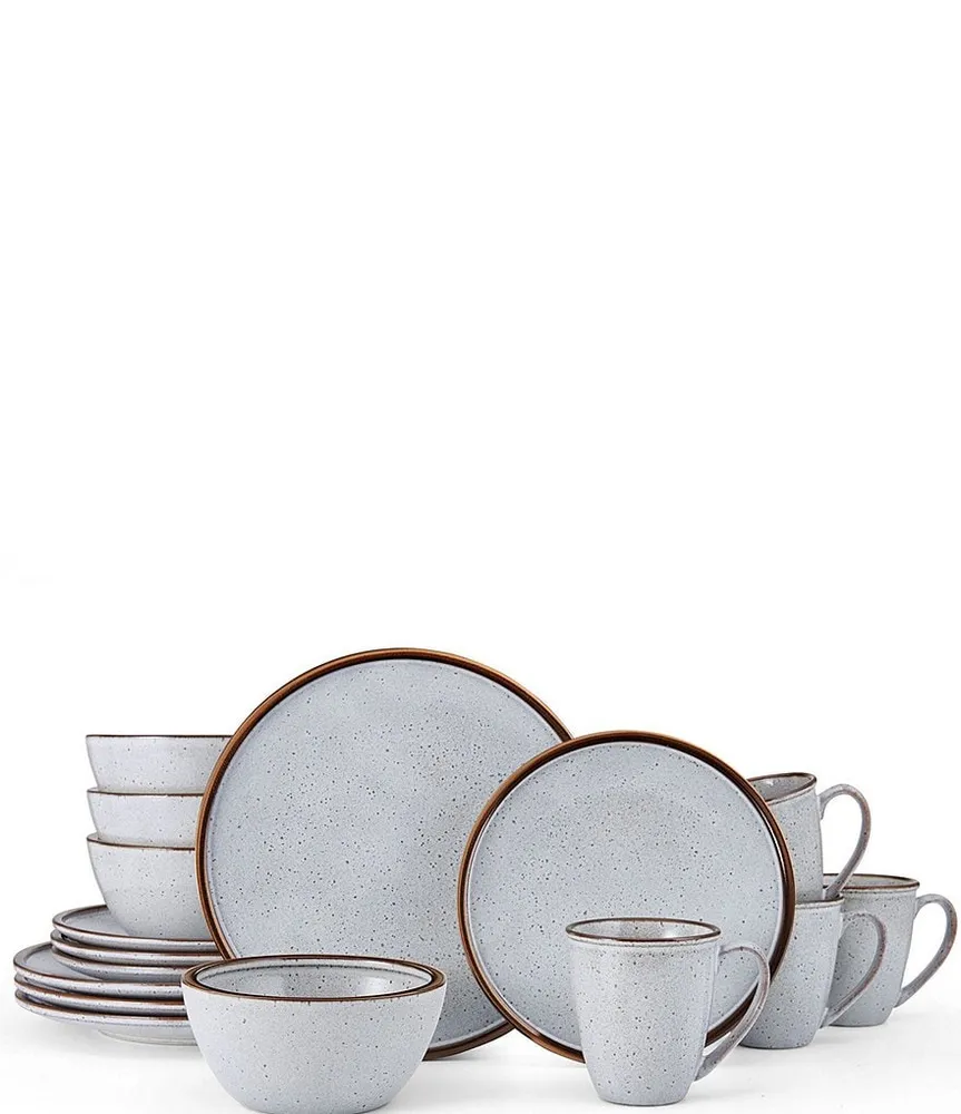 Mikasa Barrett White 16Piece Dinnerware Set Green Tree Mall