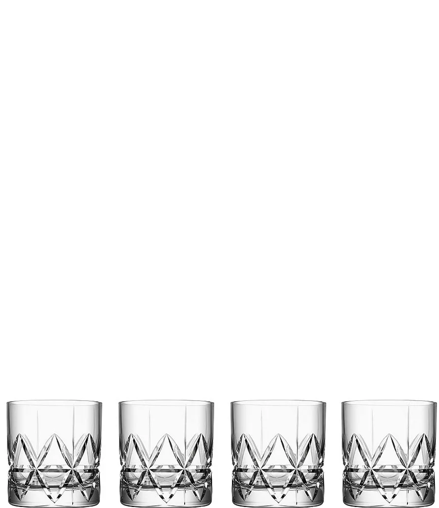 Orrefors Peak Old Fashioned Glass, Set of 4 Green Tree Mall