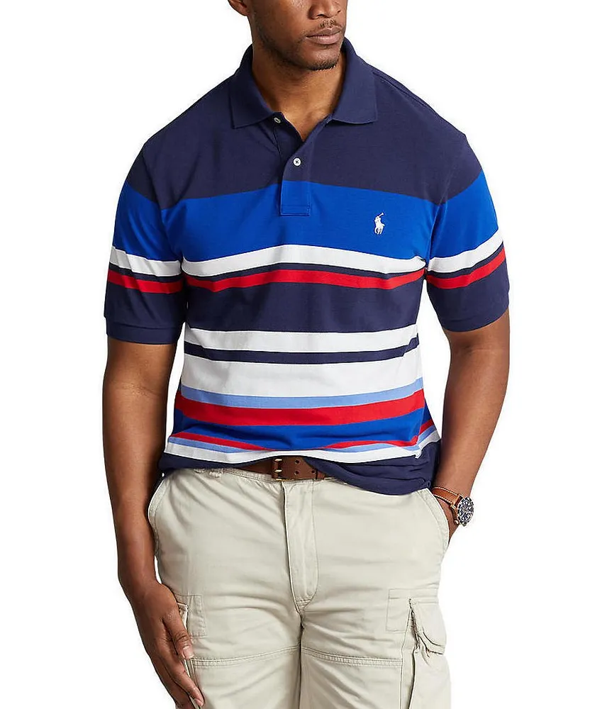 Polo Ralph Lauren Big & Tall Stripe Mesh Short Sleeve Shirt