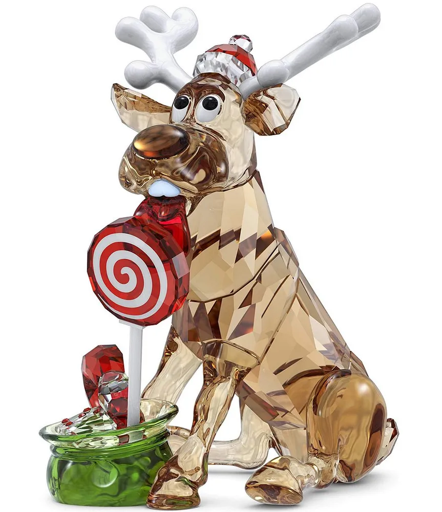 Swarovski Crystal Holiday Cheers Dulcis Reindeer Figurine | Green Tree Mall