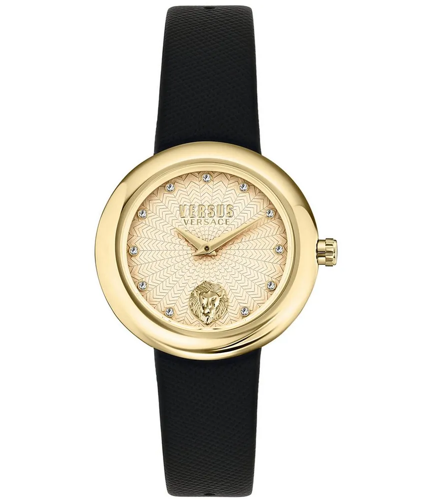 Versace Versus Versace Women's Lea Analog Leather Strap Watch Green