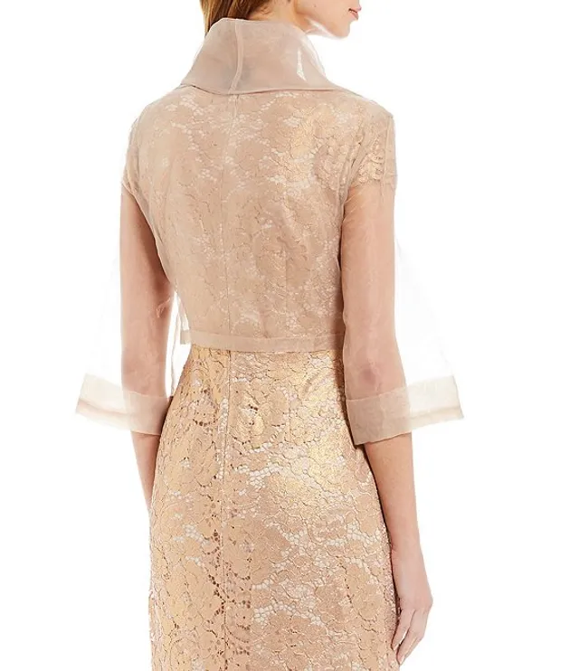 Adrianna papell discount organza wrap jacket