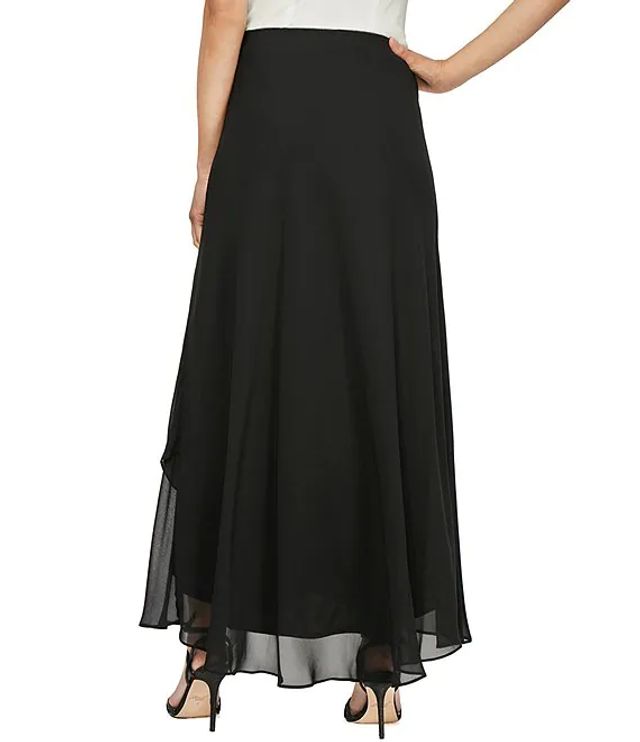 Alex Evenings Chiffon Tulip Hem Maxi Skirt | Green Tree Mall