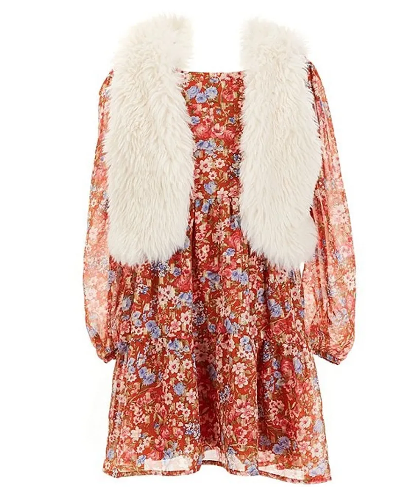 Dillards faux fur vest shop