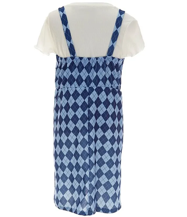 Checked jumper dress hotsell