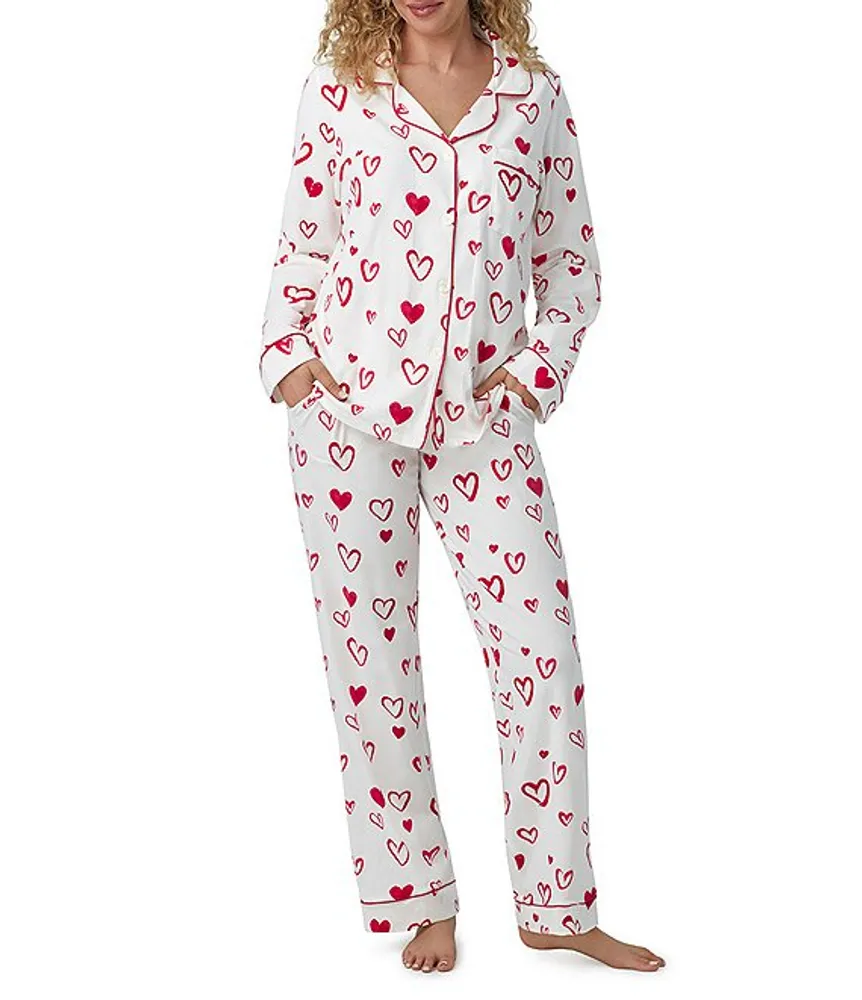 Women's jersey discount knit pajama set