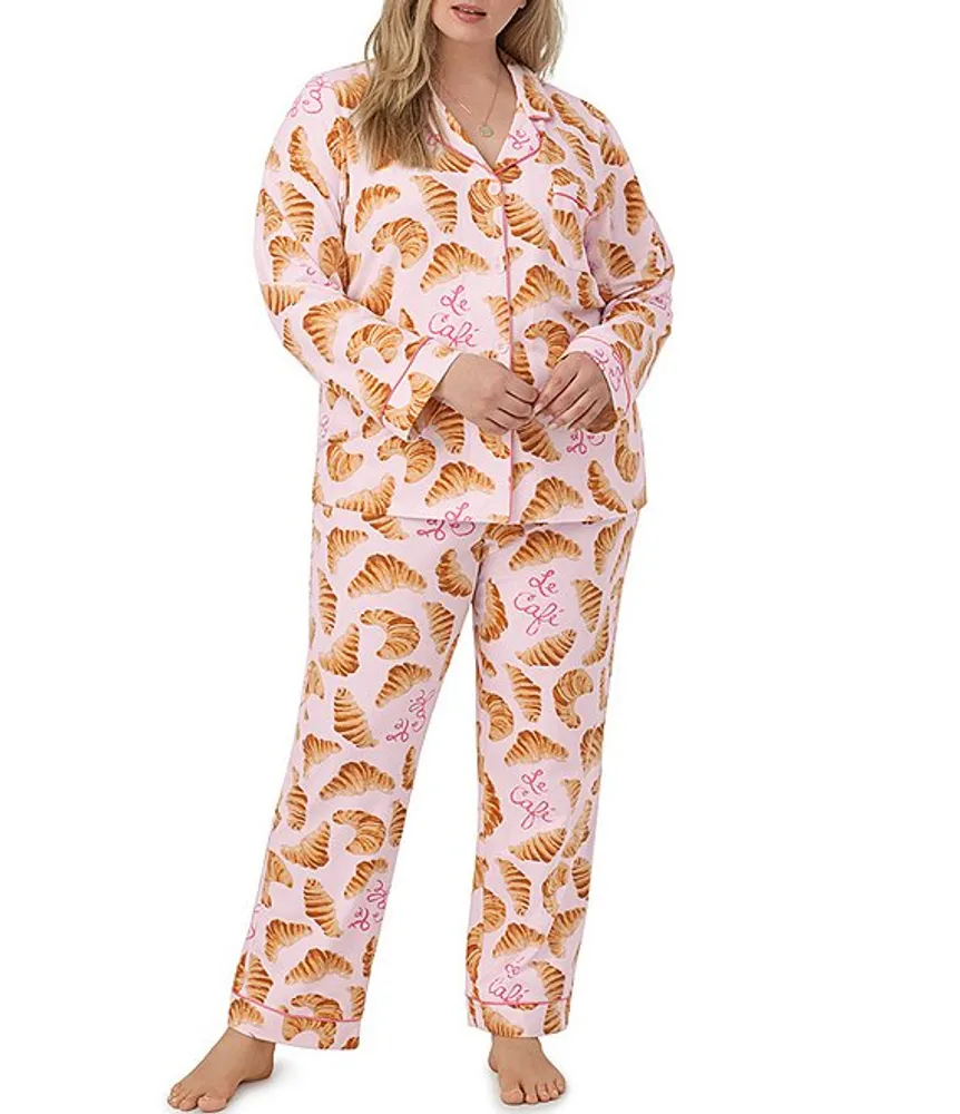 Plus size jersey knit pajamas discount