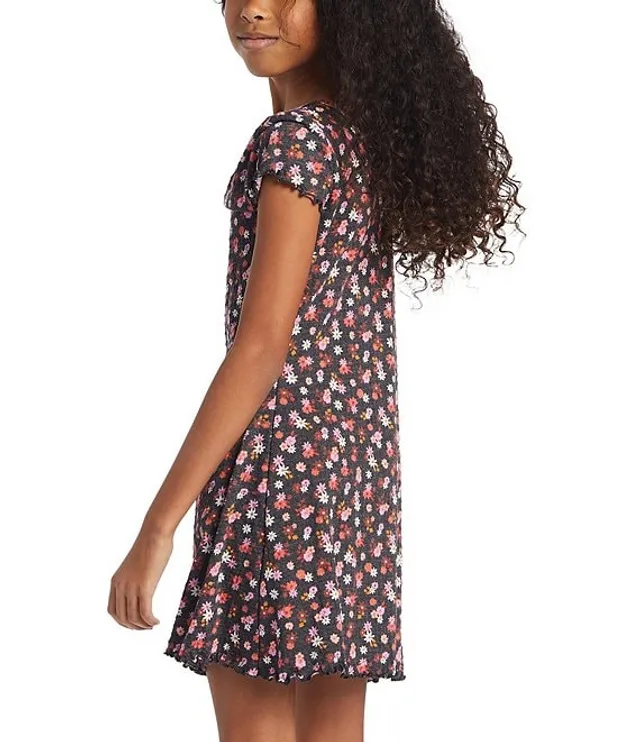 Billabong Big Girls 7 14 Short Sleeve Simply Cute T Shirt Dress