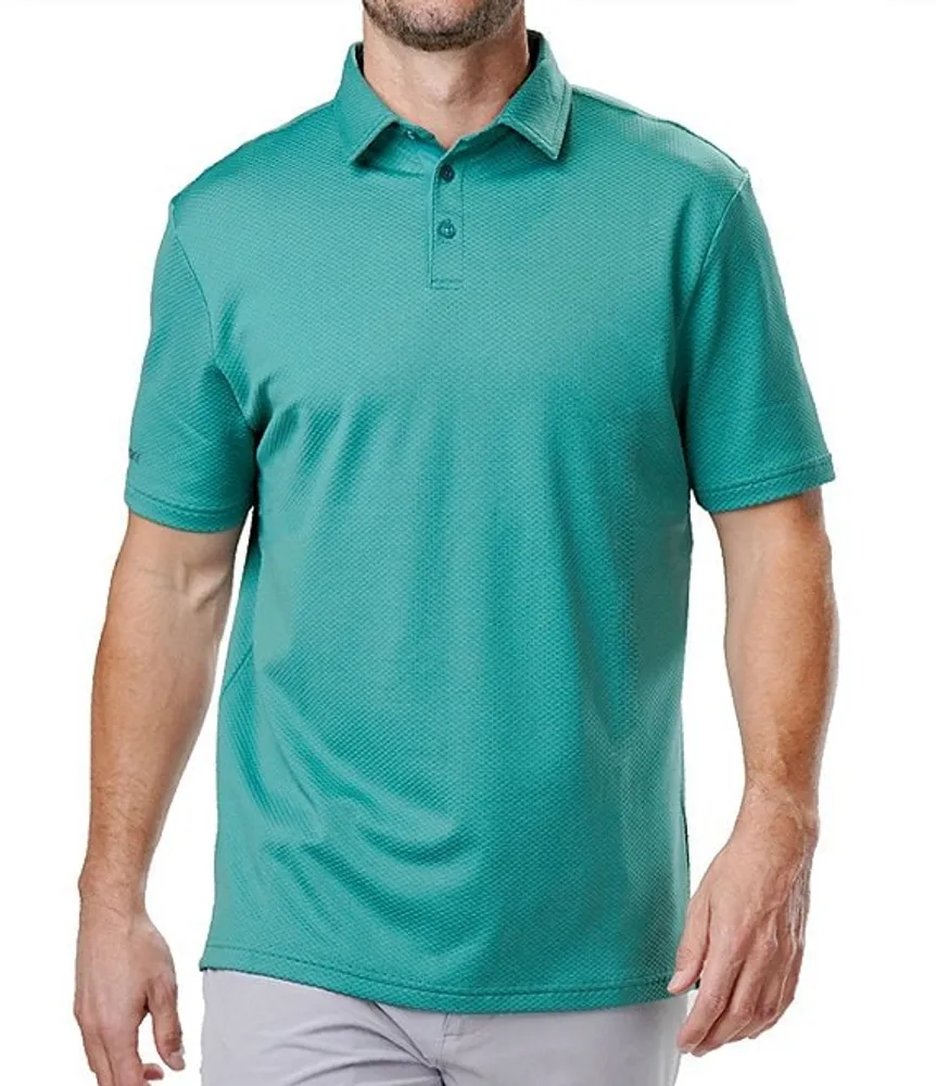 BLACK CLOVER Short Sleeve Johnnie Polo Athletic Knit Shirt