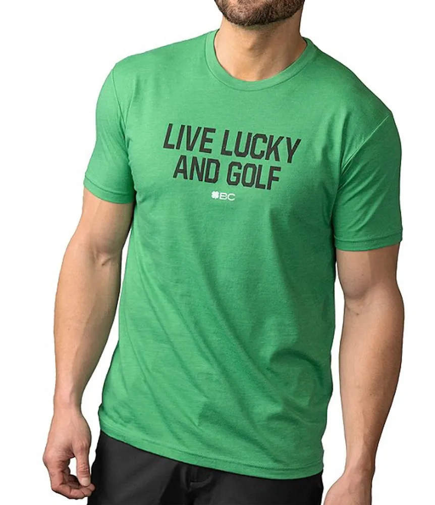 Black clover golf shirts hot sale