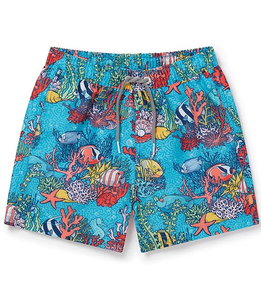 Coral swim trunks sale