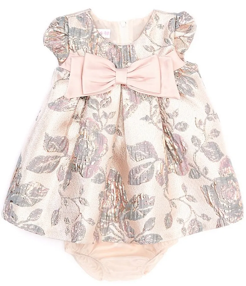 Bonnie Jean Baby Girls Newborn 24 Months Cap Sleeve Patterned