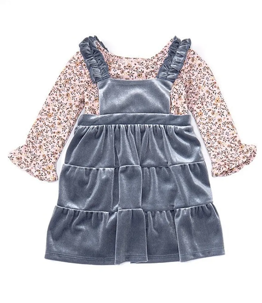 Velvet jumper dress top