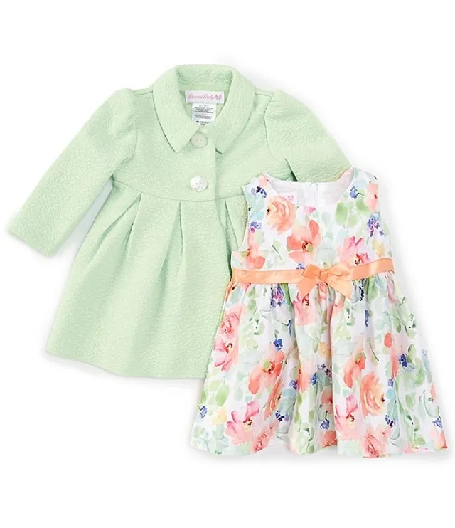 Bonnie Jean Baby Girls Newborn 24 Months Textured Knit Shantung