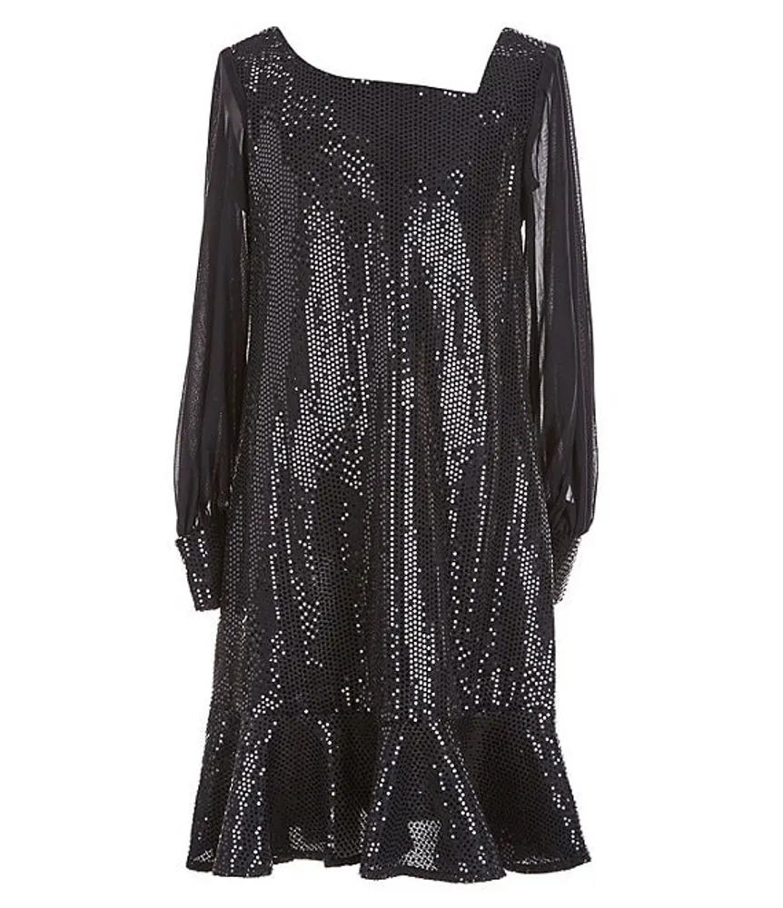 Bonnie jean clearance metallic ombre dress