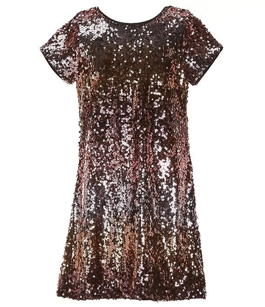 Bonnie jean metallic ombre dress online