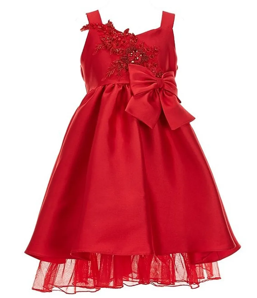 Bonnie Jean Big Girls 7 16 Sleeveless Floral Appliqued Bodice