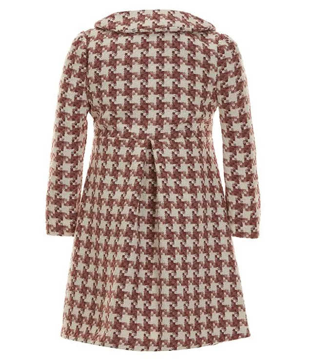 Bonnie Jean Little Girls 2T 6X Long Sleeve Houndstooth Boucle Coat