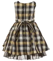 Bonnie jean hotsell plaid taffeta dress