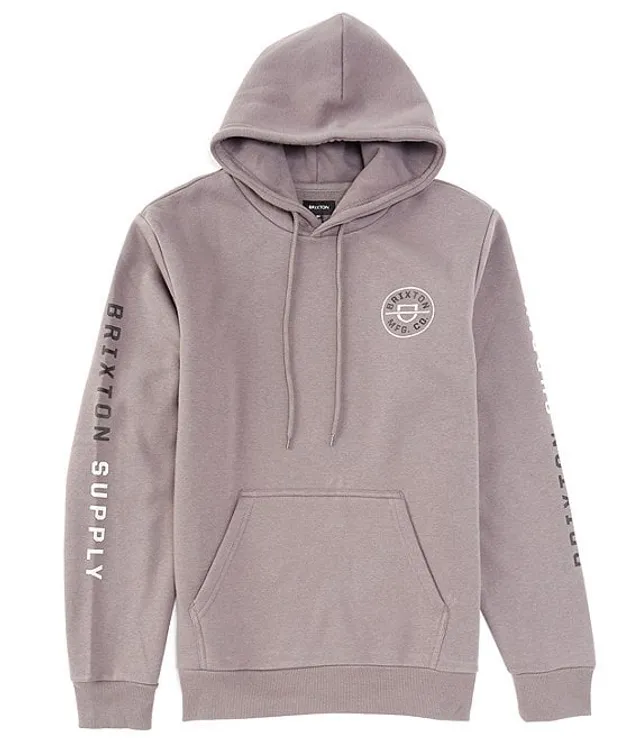Brixton palmer ii white & best sale grey hoodie