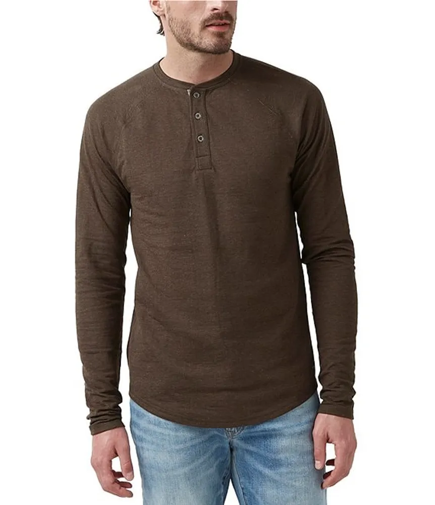 Buffalo David Bitton Long Sleeve Kariver Henley T-Shirt | Hamilton