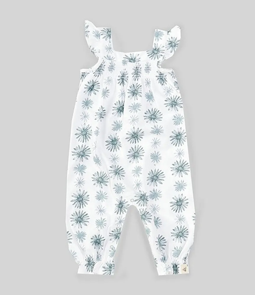 Burt s Bees Baby Girls Newborn 24 Months Desert Daisies Smocked