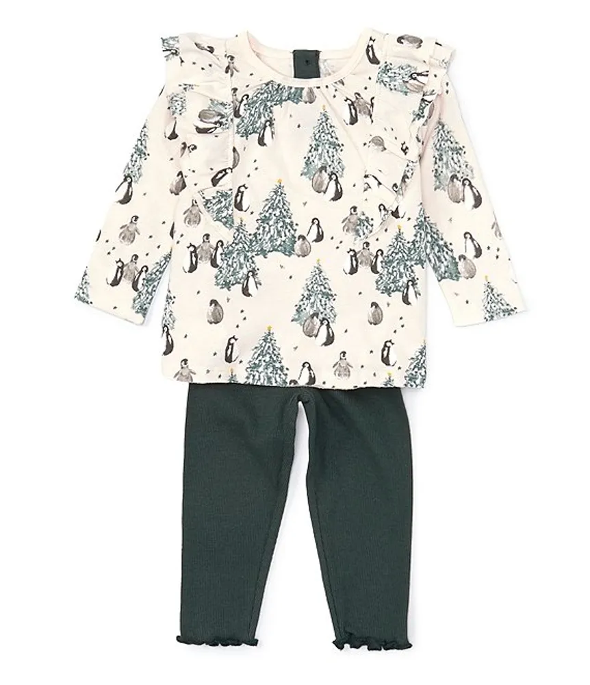 Burt s Bees Baby Girls Newborn 24 Months Long Sleeve Penguin