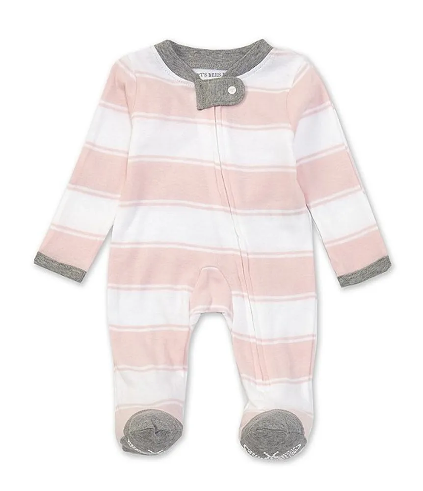 Burt s Bees Baby Newborn 9 Months Long Sleeve Stripe Sleep Play