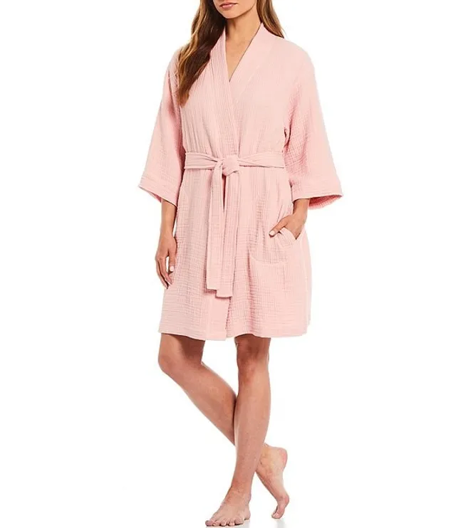 Sleep Sense Spa Essentials Cozy Organic Turkish Cotton Gauze Robe