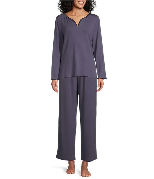 Cabernet French Terry Satin Drawstring Tie Coordinating Sleep