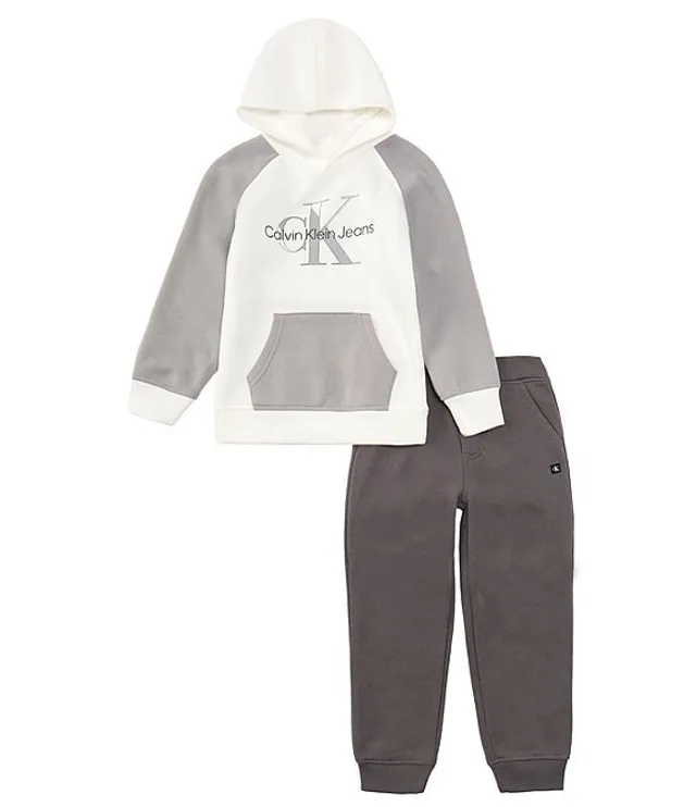 Calvin klein youth sales fleece lined pullover hoodie