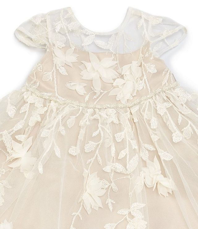 Chantilly Place Baby Girls 12 24 Months Illusion 3D Floral