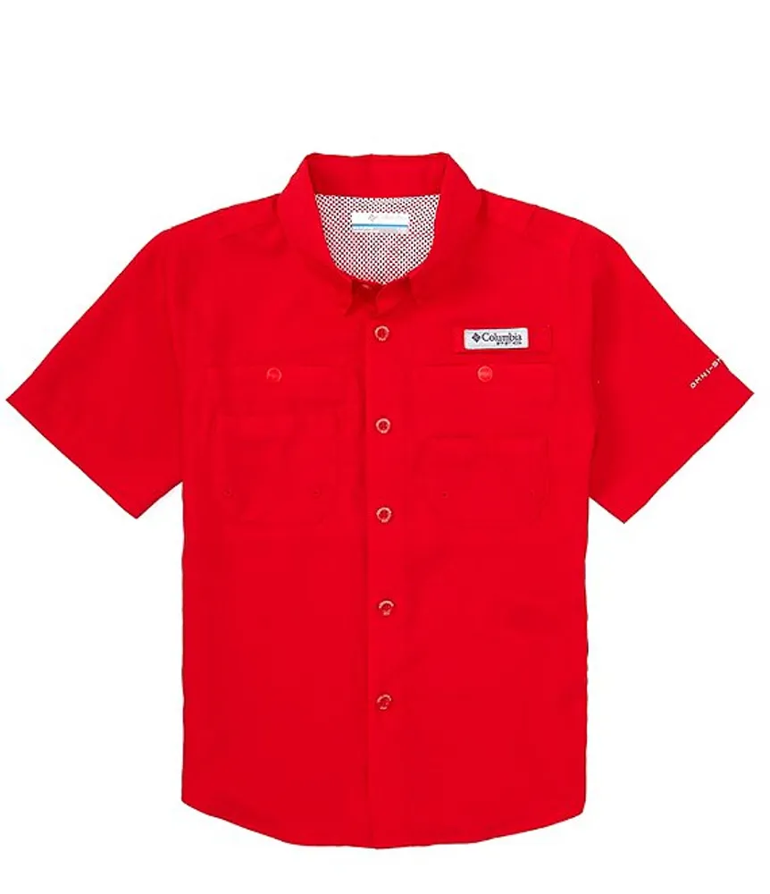 Red columbia best sale shirt