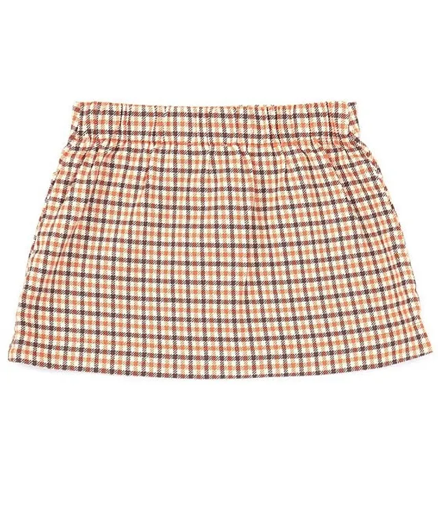 Copper Key Little Girls 2T 6X Button Front Plaid Skirt Pueblo Mall
