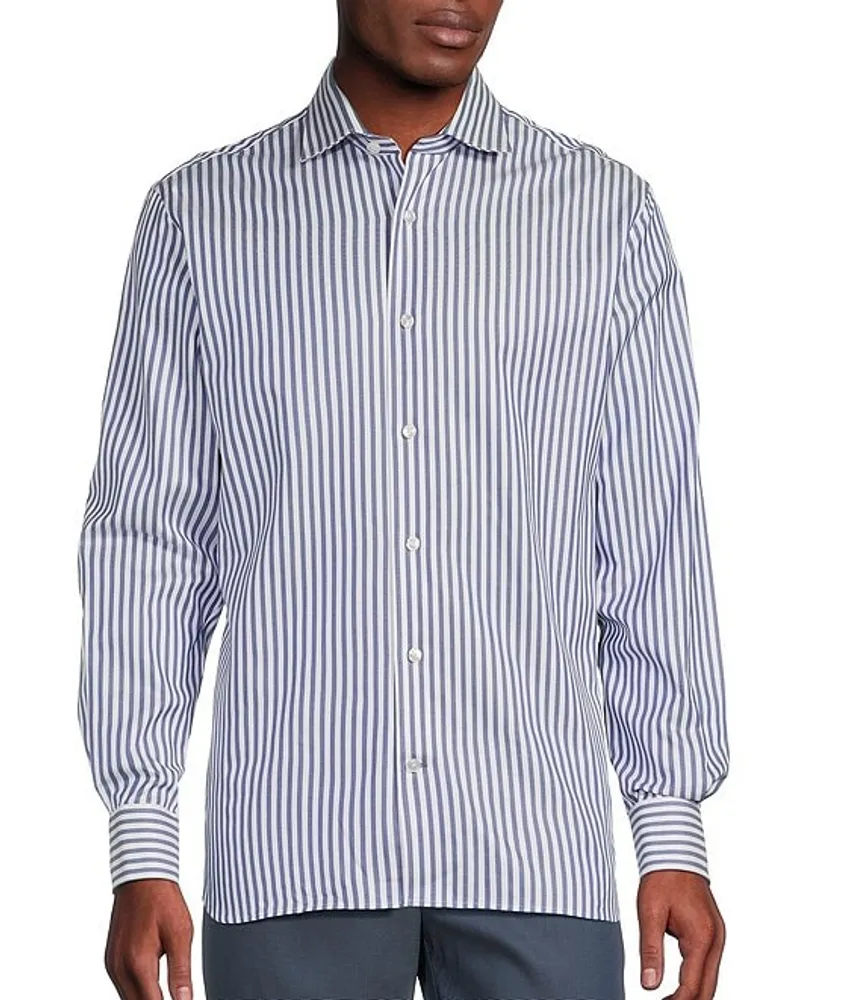 Vertical striped clearance long sleeve shirt